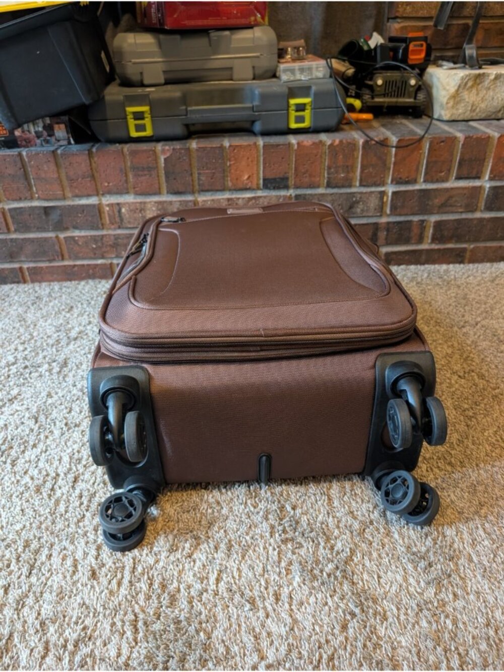 New York Xpress XJ-1907 3PC Brown 22" Luggage, Expandable Soft case Spin Wheels - Picture 6 of 10